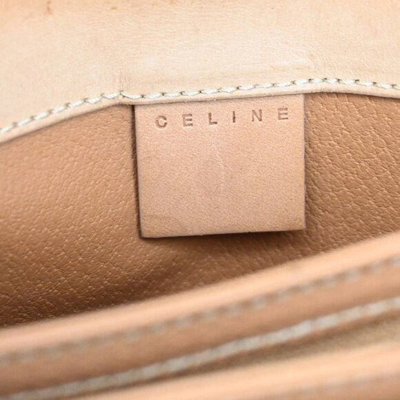 CELINE Logo Macadam Pattern Shoulder Bag PVC Leather Brown GHW Italy 61YH743 - Picture 14 of 16